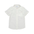 Mayoral Mini Short Sleeve Dress Shirt_ White 3159 - NorthBoys