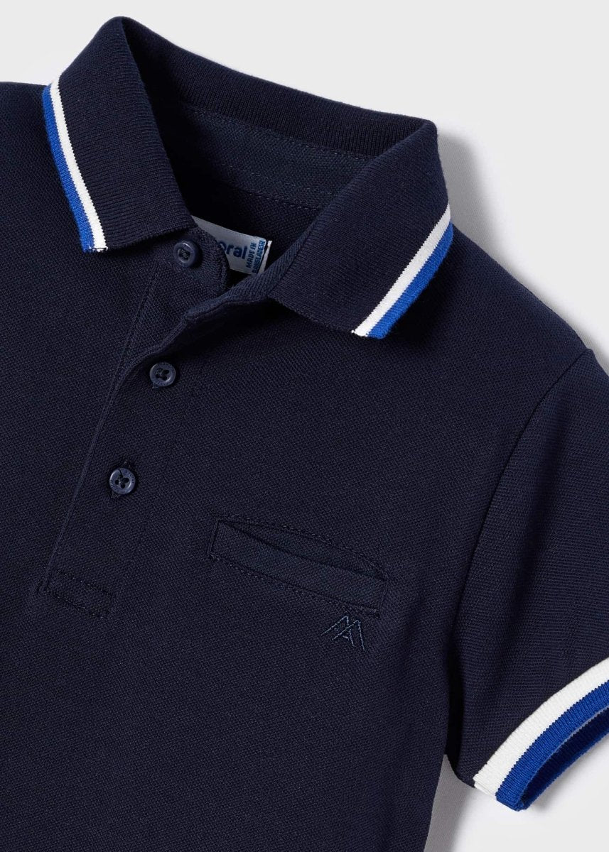 Mayoral Mini Short Sleeve Polo_ Navy 3101 - 37 - NorthBoys