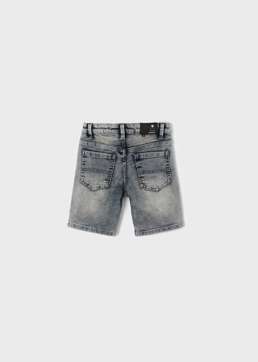 Mayoral Mini Soft Denim Shorts_ Light Grey 3261 - 29 - NorthBoys