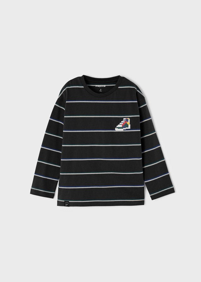 Mayoral Mini Striped Shirt _Navy 4017 - 64 - NorthBoys