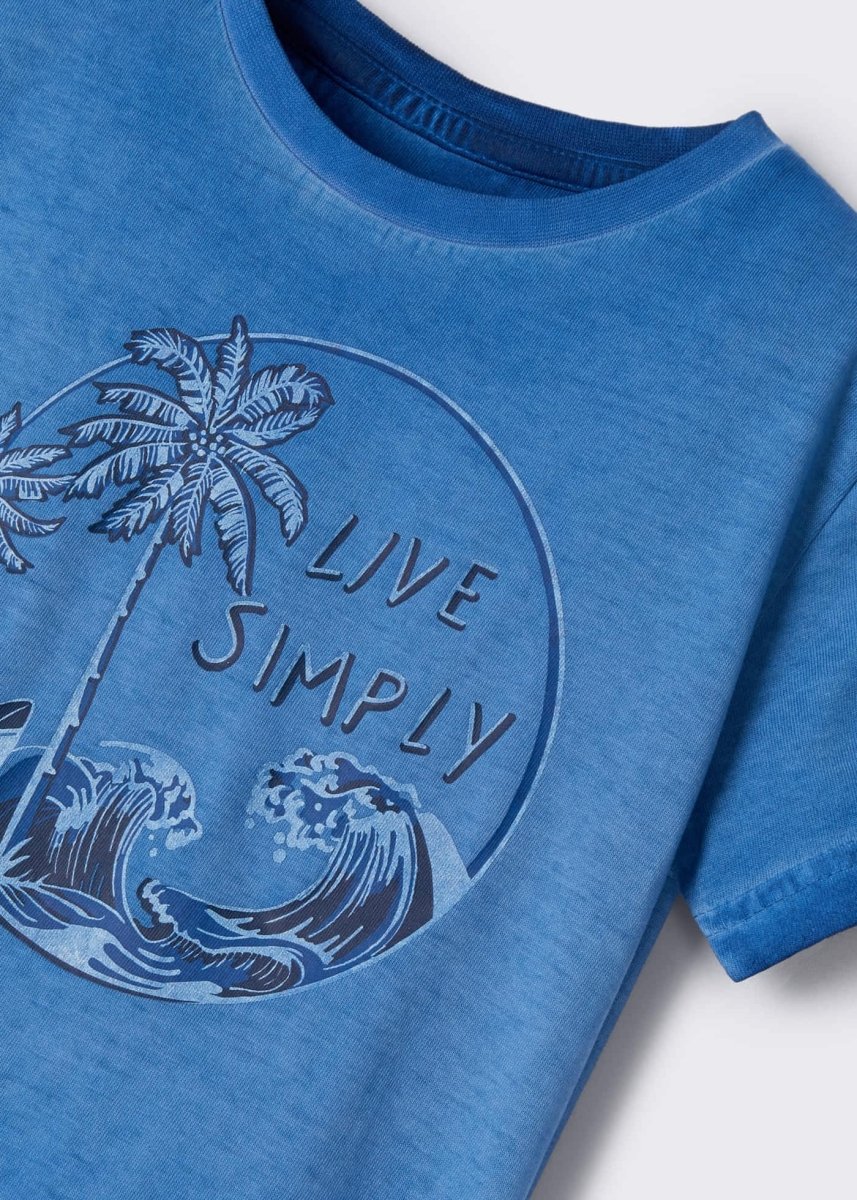 Mayoral Mini T-Shirt w/ Beach Graphic_ Sky 3022 - 16 - NorthBoys