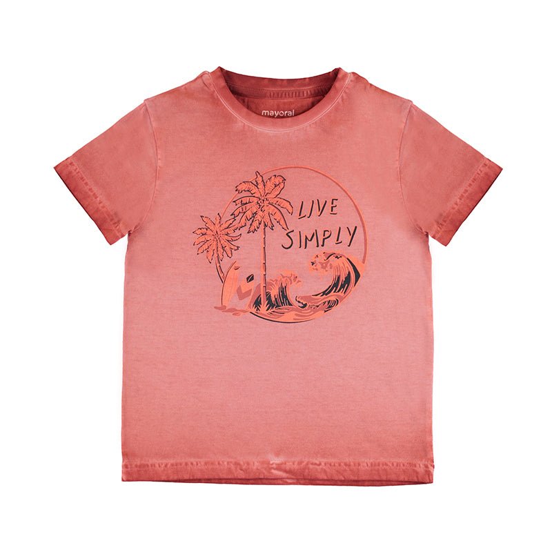 Mayoral Mini T-Shirt w/ Beach Graphic_ Terracotta 3022 - 15 - NorthBoys