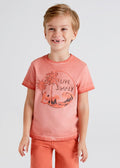 Mayoral Mini T-Shirt w/ Beach Graphic_ Terracotta 3022 - 15 - NorthBoys