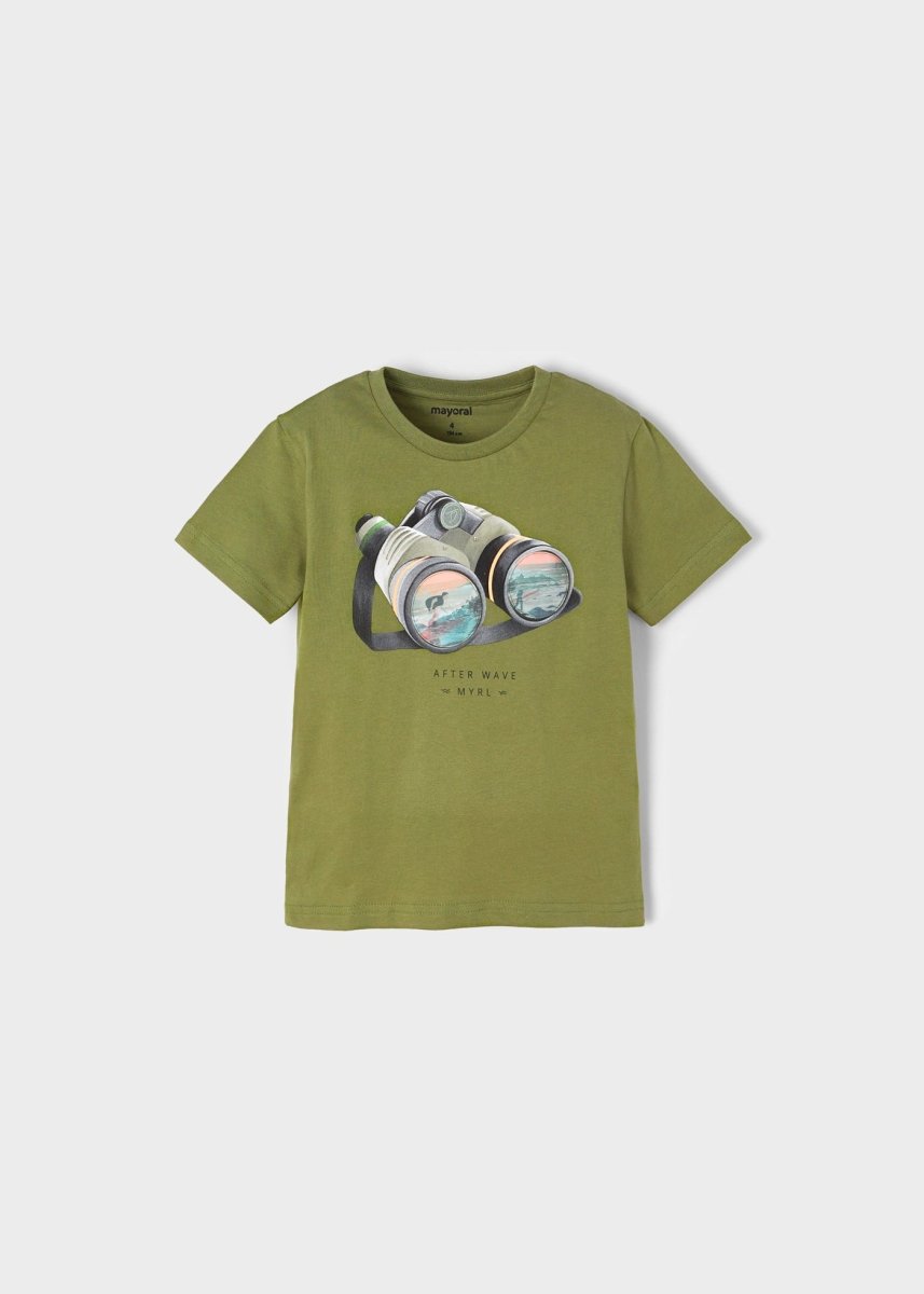 Mayoral Mini T-Shirt w/ Binoculars_ Green 3018 - 83 - NorthBoys