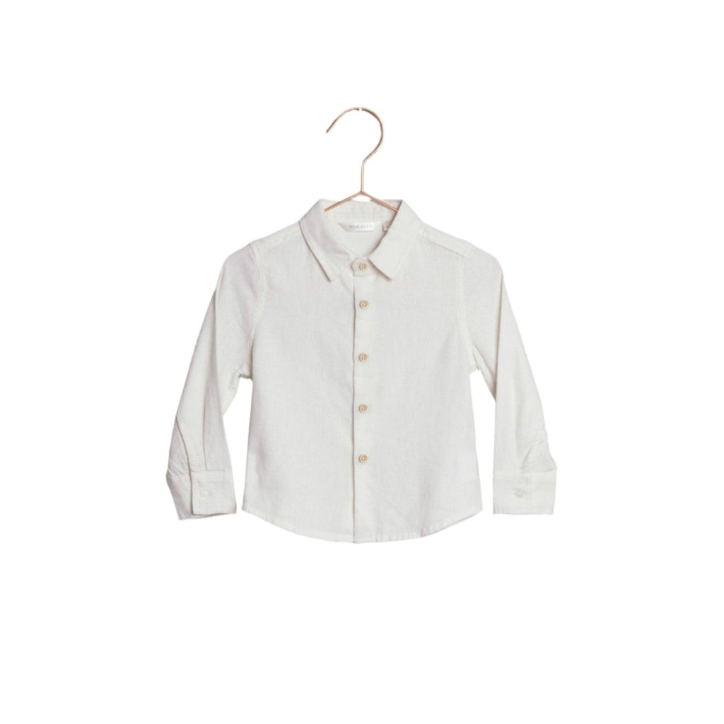 Noralee L/S Button Up Harrison Linen Dress Shirt _White NL043 - P001 - NorthBoys