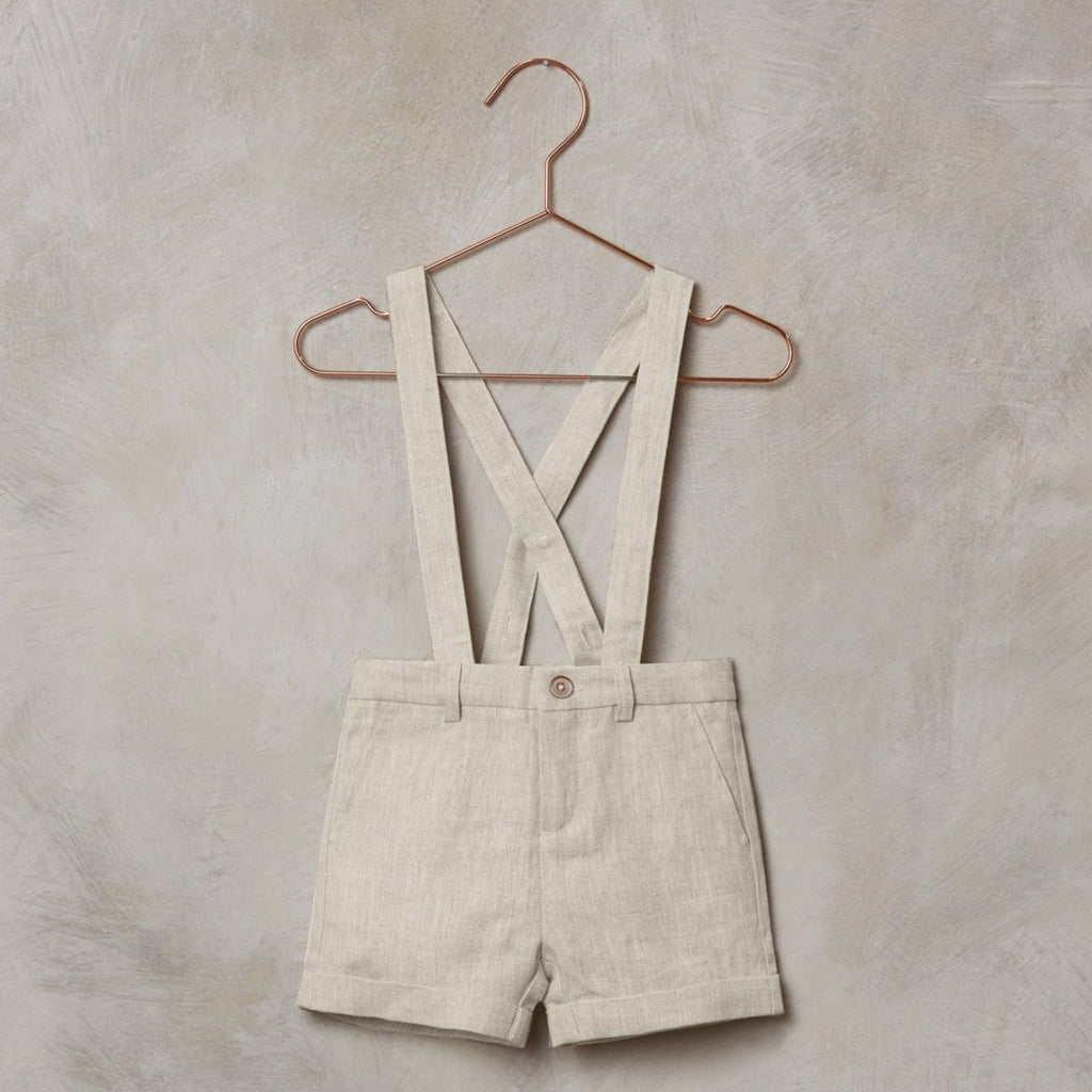 Noralee Linen Suspender Shorts _Linen NL054 - 11K - NorthBoys