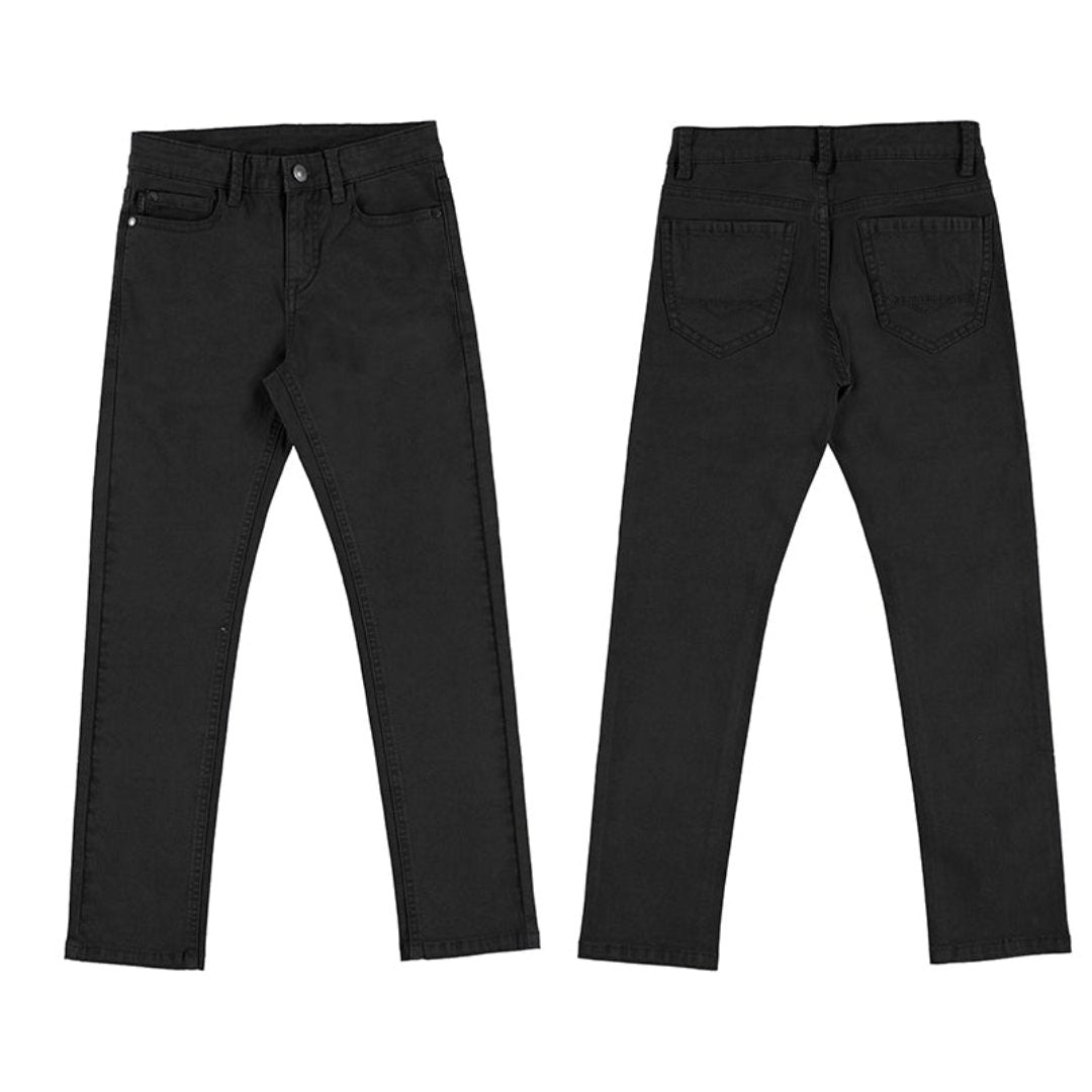 Nukutavake Boys 5 Pocket Slim Fit Basic Pant _Black 582 - 12 - NorthBoys
