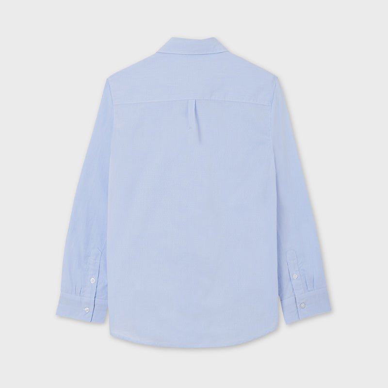 Nukutavake Boys Blue Contrast Dress Shirt - NorthBoys