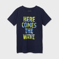 Nukutavake Boys Navy Wave T-Shirt - NorthBoys