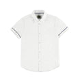 Nukutavake Boys Short Sleeve Dress Shirt w/Contrast _White 6110 - 34 - NorthBoys