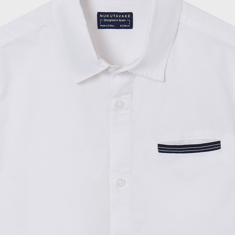 Nukutavake Boys Short Sleeve White Dress Shirt - NorthBoys