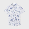 Nukutavake Boys White with Navy Print Shirt - NorthBoys