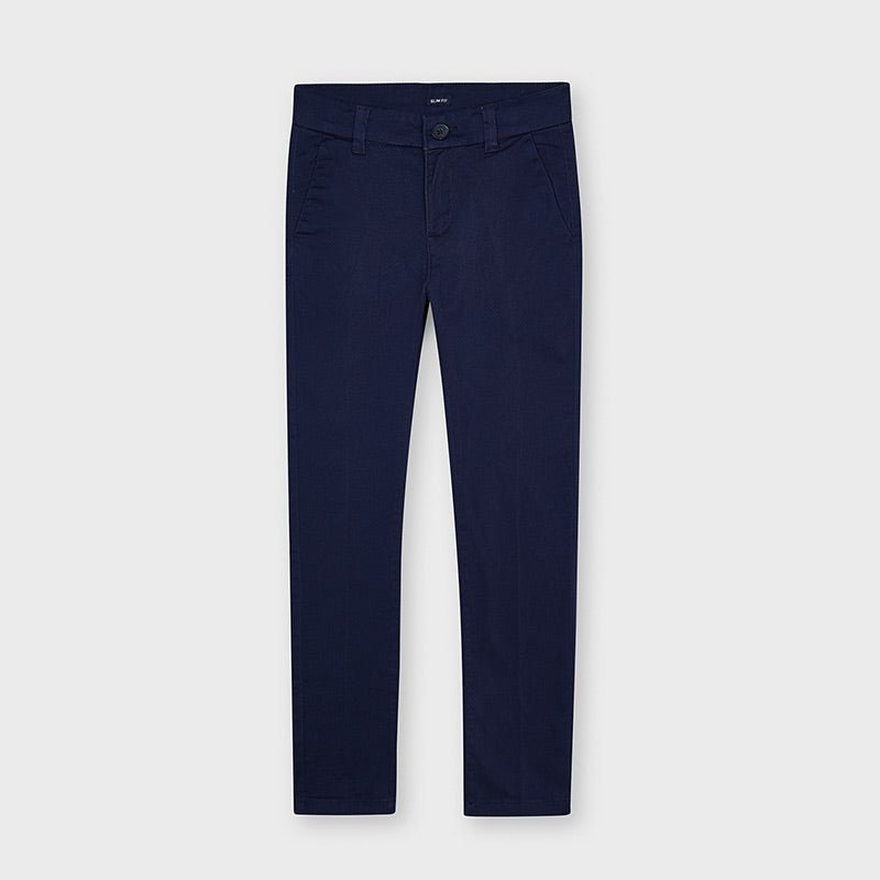 Nukutavake Chino Slim Fit Navy Cotton Pant 530 - 68 - NorthBoys