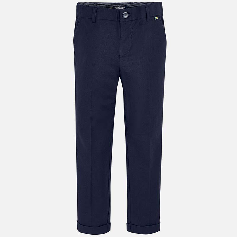 Nukutavake Dressy Navy Cotton/Linen Pants 6509 - NorthBoys