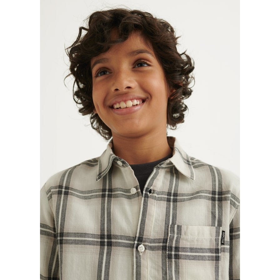 Nukutavake L/S Plaid Shirt _Grey 7166 - 92 - NorthBoys