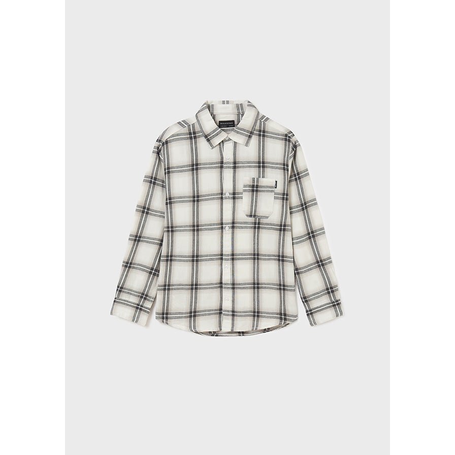 Nukutavake L/S Plaid Shirt _Grey 7166 - 92 - NorthBoys
