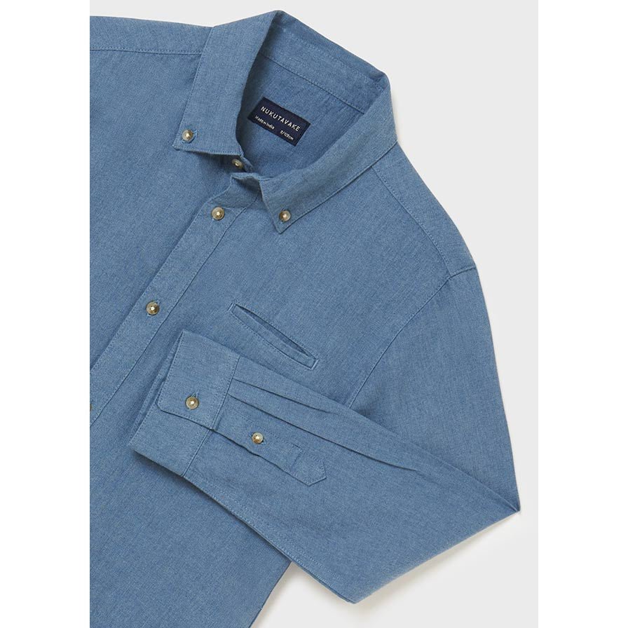 Nukutavake L/S Shirt _Blue 7165 - 38 - NorthBoys