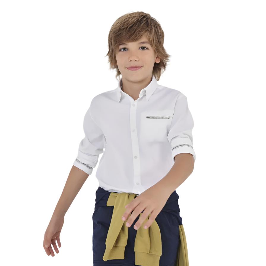 Nukutavake Long Sleeve White Dress Shirt_6117 - 40 - NorthBoys