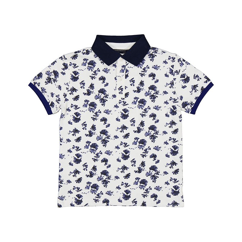 Nukutavake Short Sleeve Palm Tree Polo _White 6104 - 41 - NorthBoys