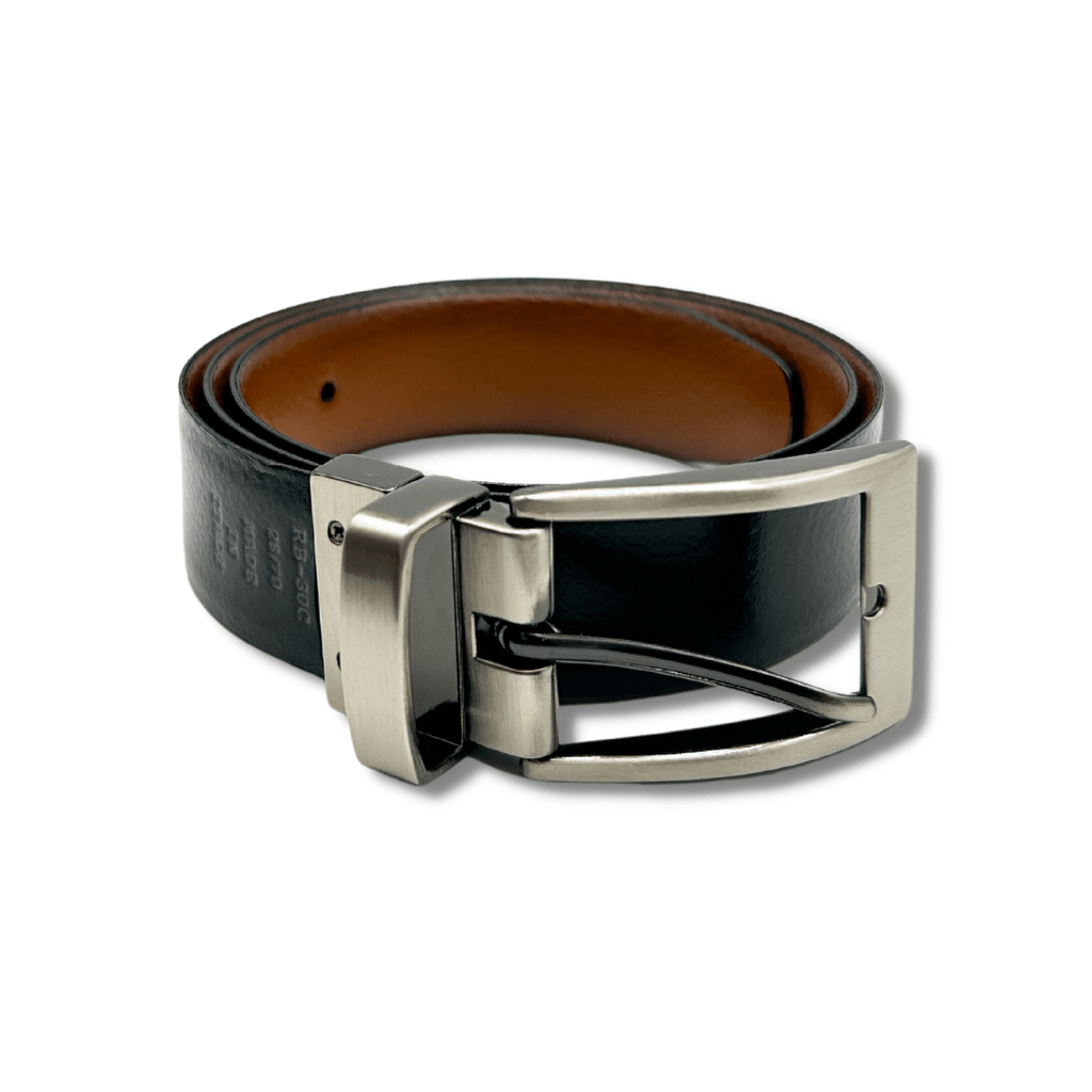 Paul Lawrence Reversible Cognac/Black Leather Belt_ RB30 - NorthBoys