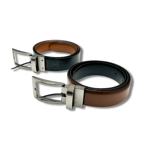 Paul Lawrence Reversible Cognac/Black Leather Belt_ RB30 - NorthBoys