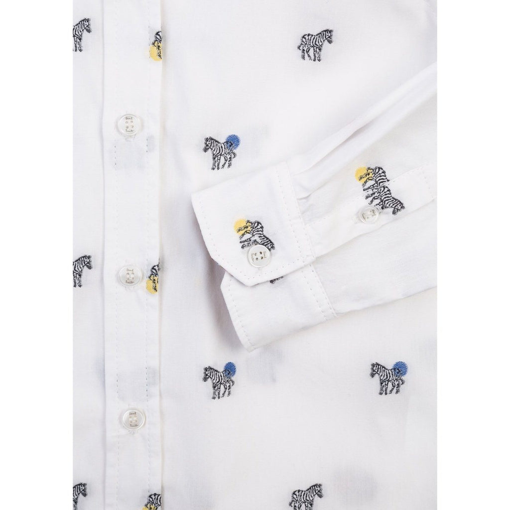 Paul Smith Jr Boys Dress Zebra Motif Shirt 192 5P12552 - NorthBoys