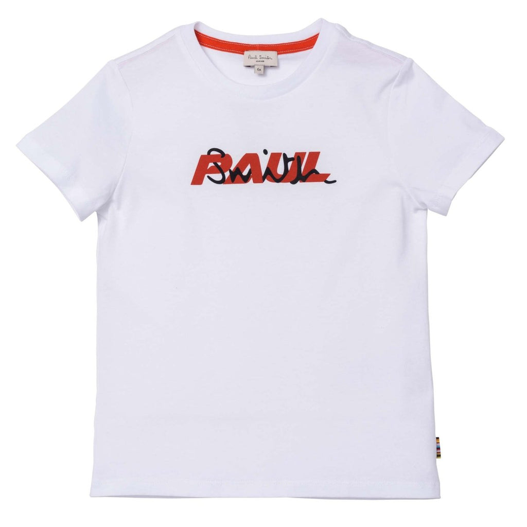 Paul Smith Jr Boys s/s T-Shirt_White P25718 - NorthBoys