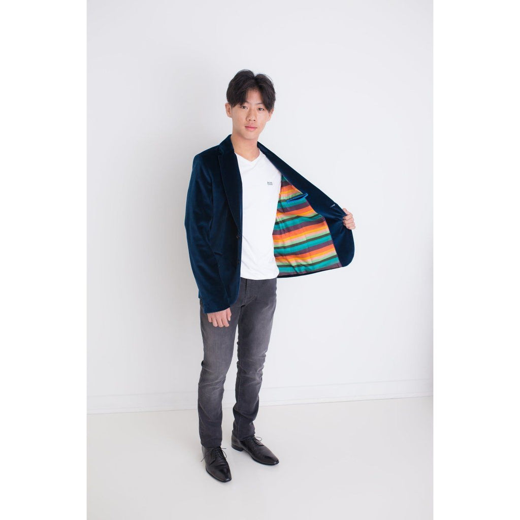 Paul Smith Jr Dark Teal Velvet Jacket 192 5P40532 - NorthBoys