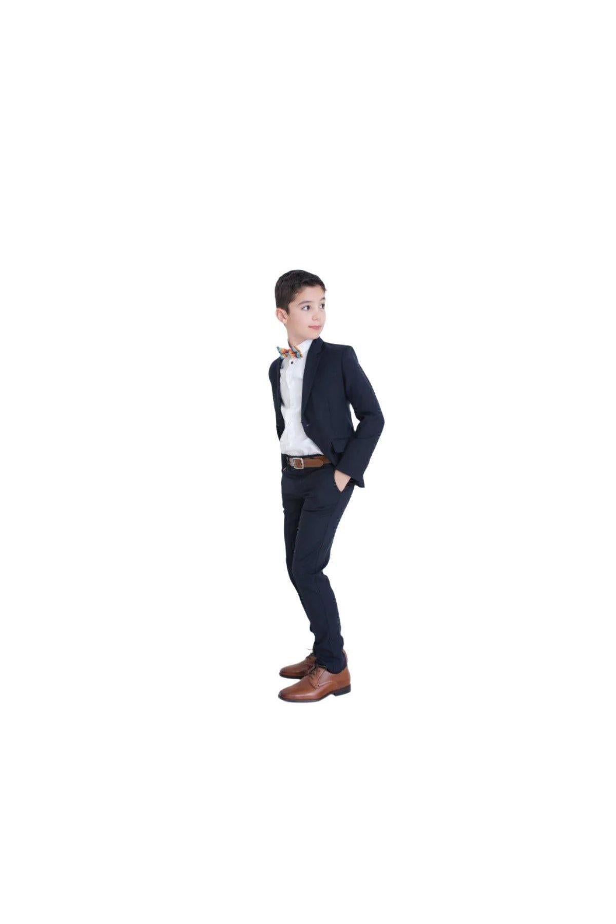 Paul Smith Jr Navy Wool Slim Suit-NorthBoys