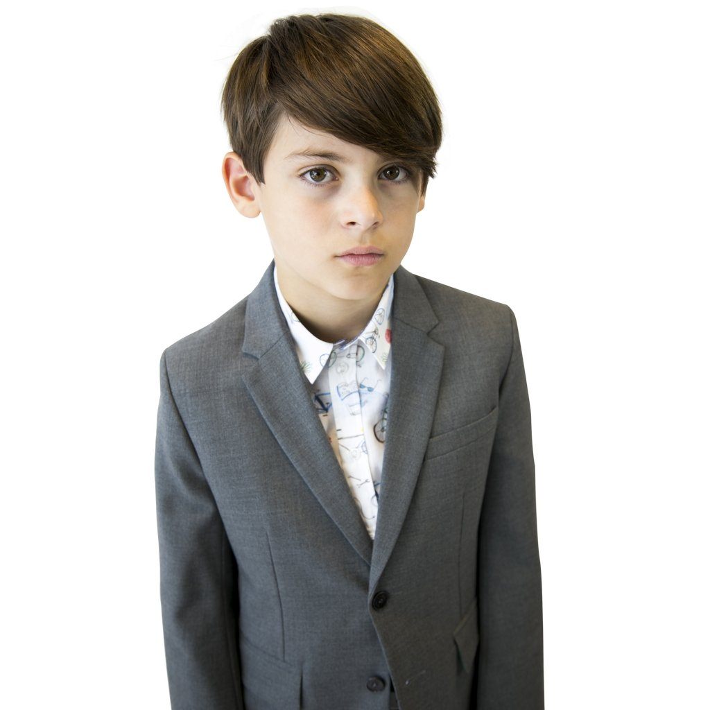 Paul Smith Jr Perfect Grey Wool Suit 5K39512-83-NorthBoys