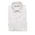 PinoPorte Boys White Cotton Textured Dress Shirt_ ZH004 - NorthBoys
