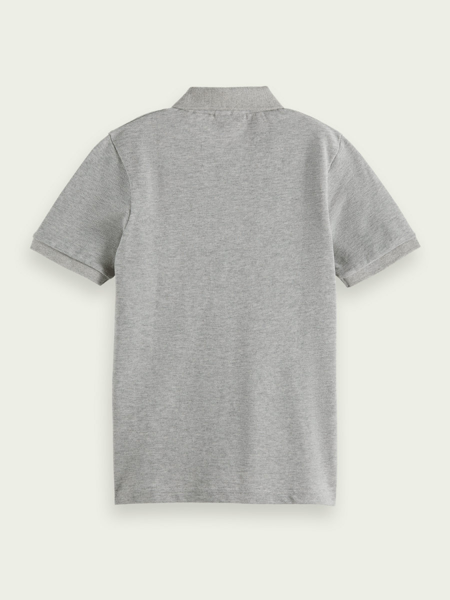 Scotch & Soda Boys Classic S/S Polo _Grey 173175 - 0606 - NorthBoys