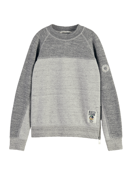 Scotch & Soda Boys Color Blocked Sweatshirt _Grey 167584 - 0606 - NorthBoys