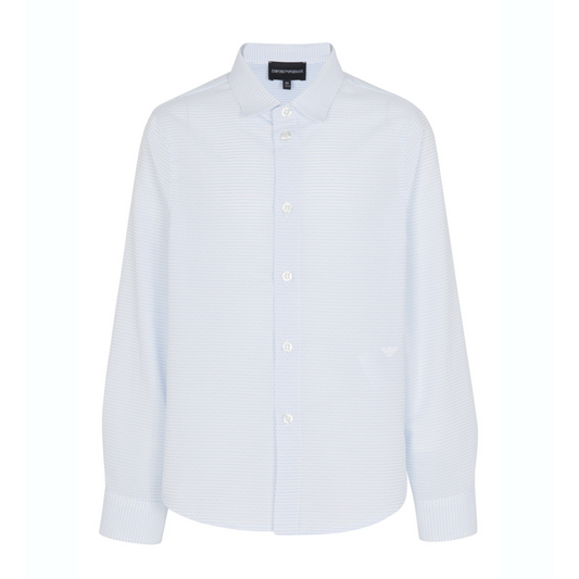 Emporio Armani Boys Pale Blue Dress Shirt_3L4CJD-F9A8