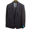 T.O. Collection Boys Slim Fit Blue Striped Suit 1874-9S-NorthBoys