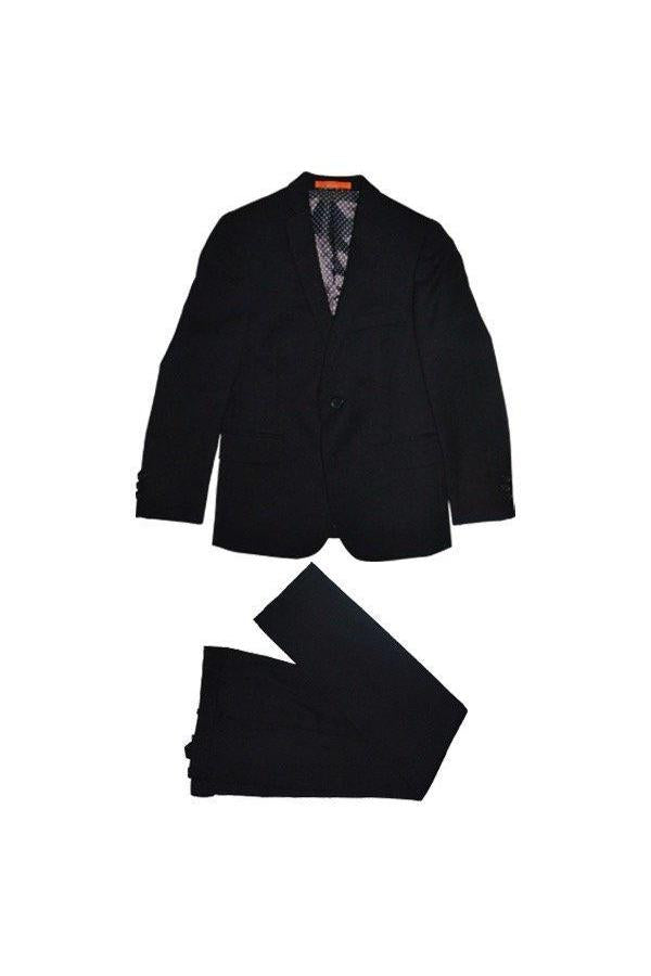 Tallia Boys Husky Black Wool Suit-NorthBoys