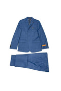 Tallia Boys Husky Blue Plaid Suit-NorthBoys