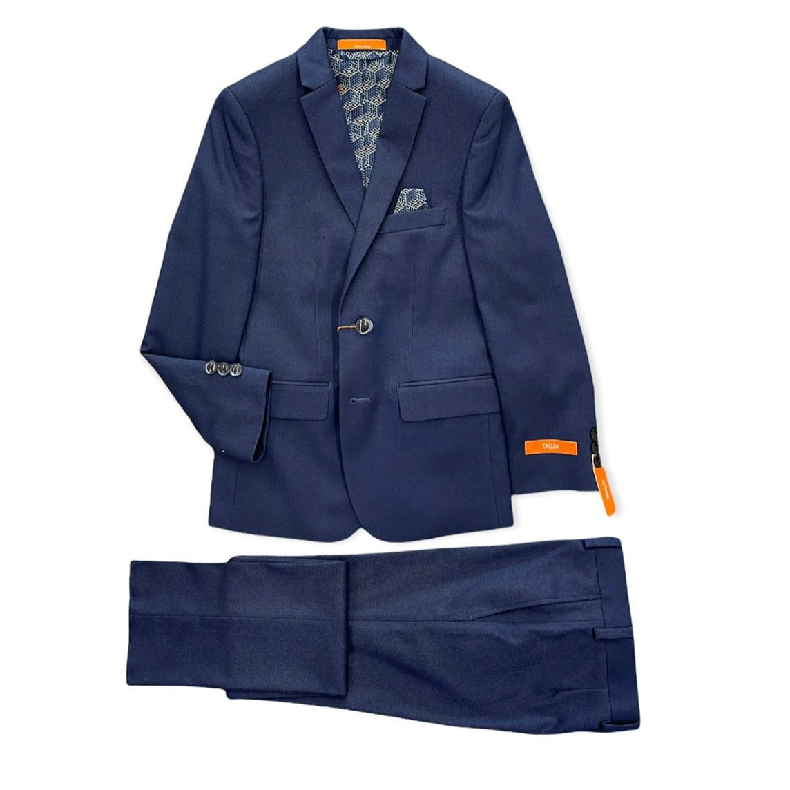 Tallia Boys Skinny Blue Tic Suit Z0040-NorthBoys