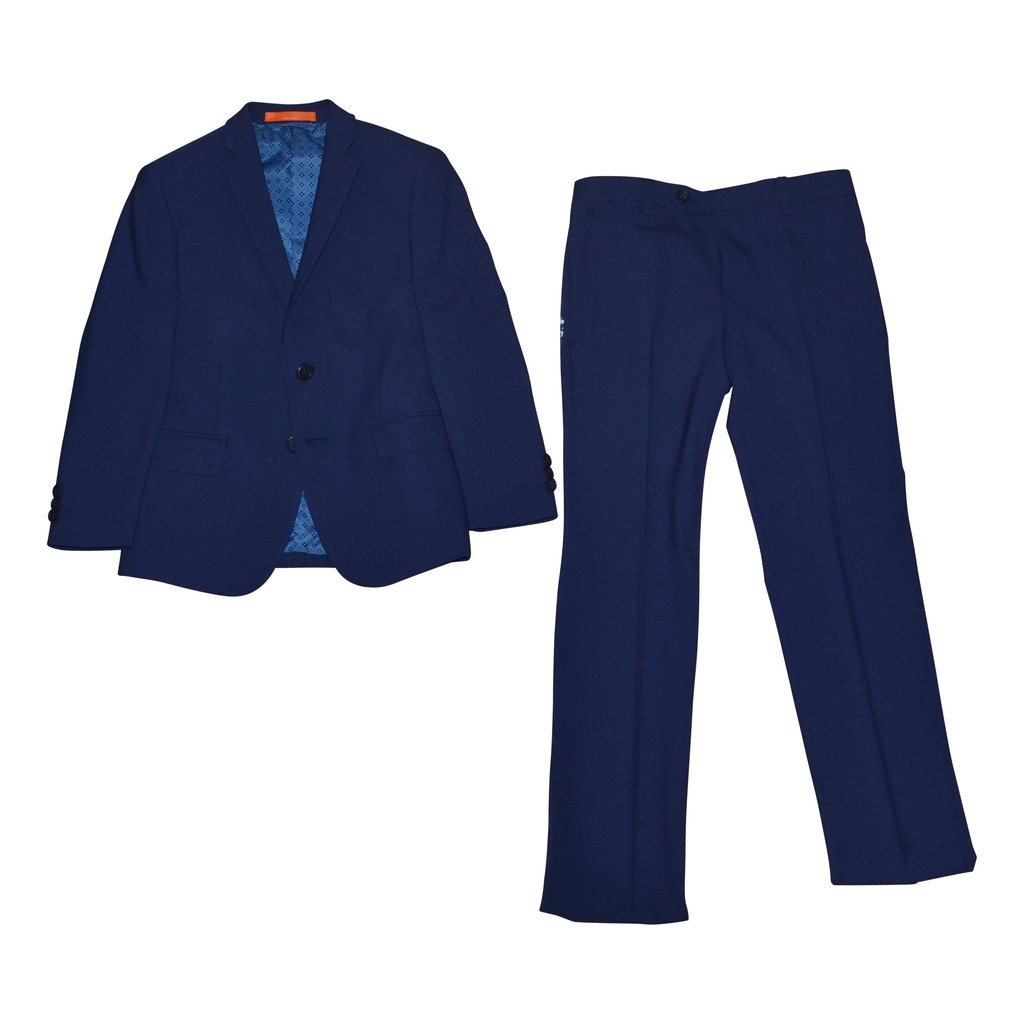 Tallia Boys Skinny Dark Blue Wool Suit 181 Y0470-NorthBoys