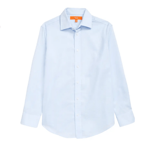 Tallia Boys Textured Blue Dress Shirt - NorthBoys