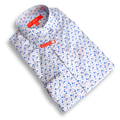 Tallia Boys White/Pink Floral Dress Shirt - NorthBoys