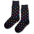 Vannucci Boys Polka Dot Black Socks _SS1221 - NorthBoys