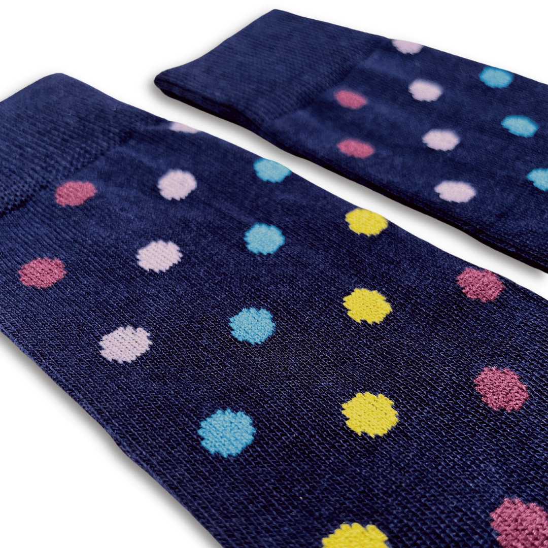 Vannucci Boys Polka Dot Blue Socks _SS1221 - NorthBoys