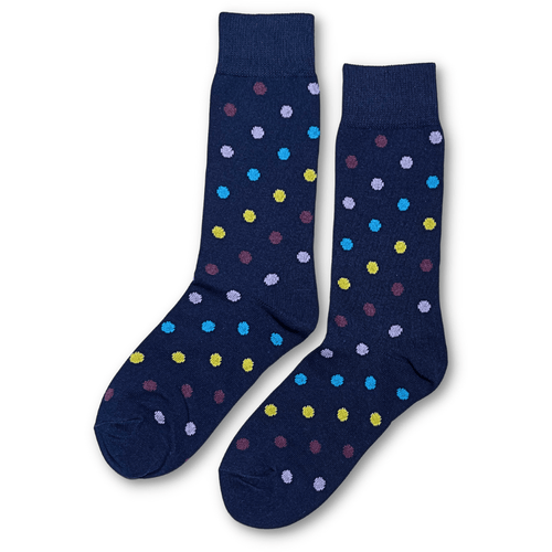 Vannucci Boys Polka Dot Blue Socks _SS1221 - NorthBoys