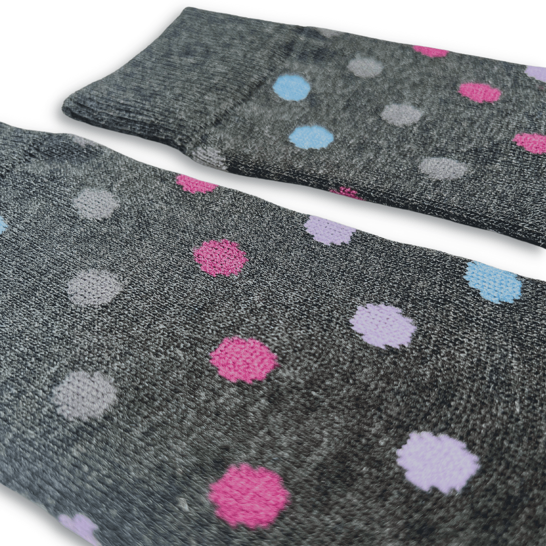 Vannucci Boys Polka Dot Grey Socks _SS1221 - NorthBoys