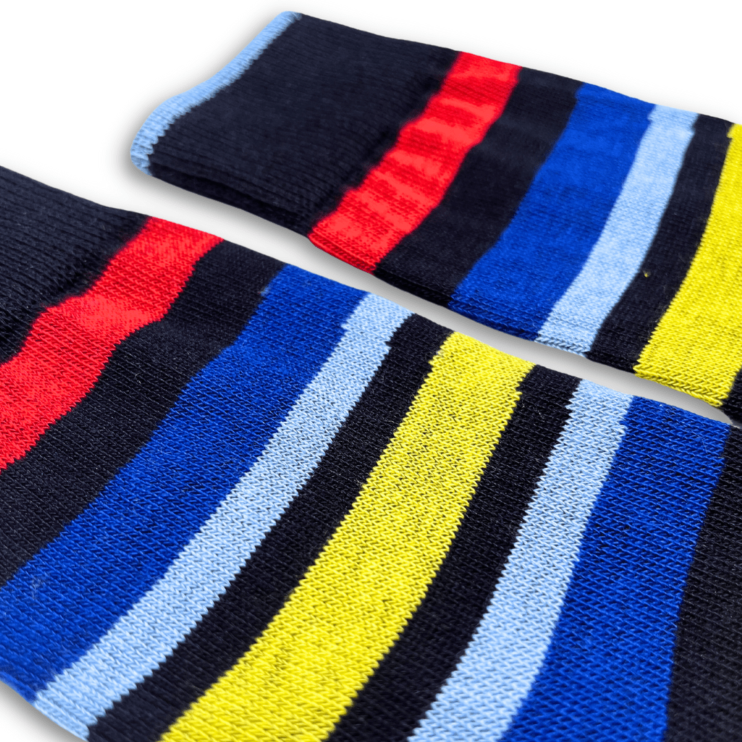 Vannucci Boys Striped Blue/Yellow Socks _SS1210 - NorthBoys
