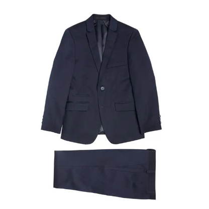 Marc New York Boys Skinny Navy Jacquard Suit_ W0696