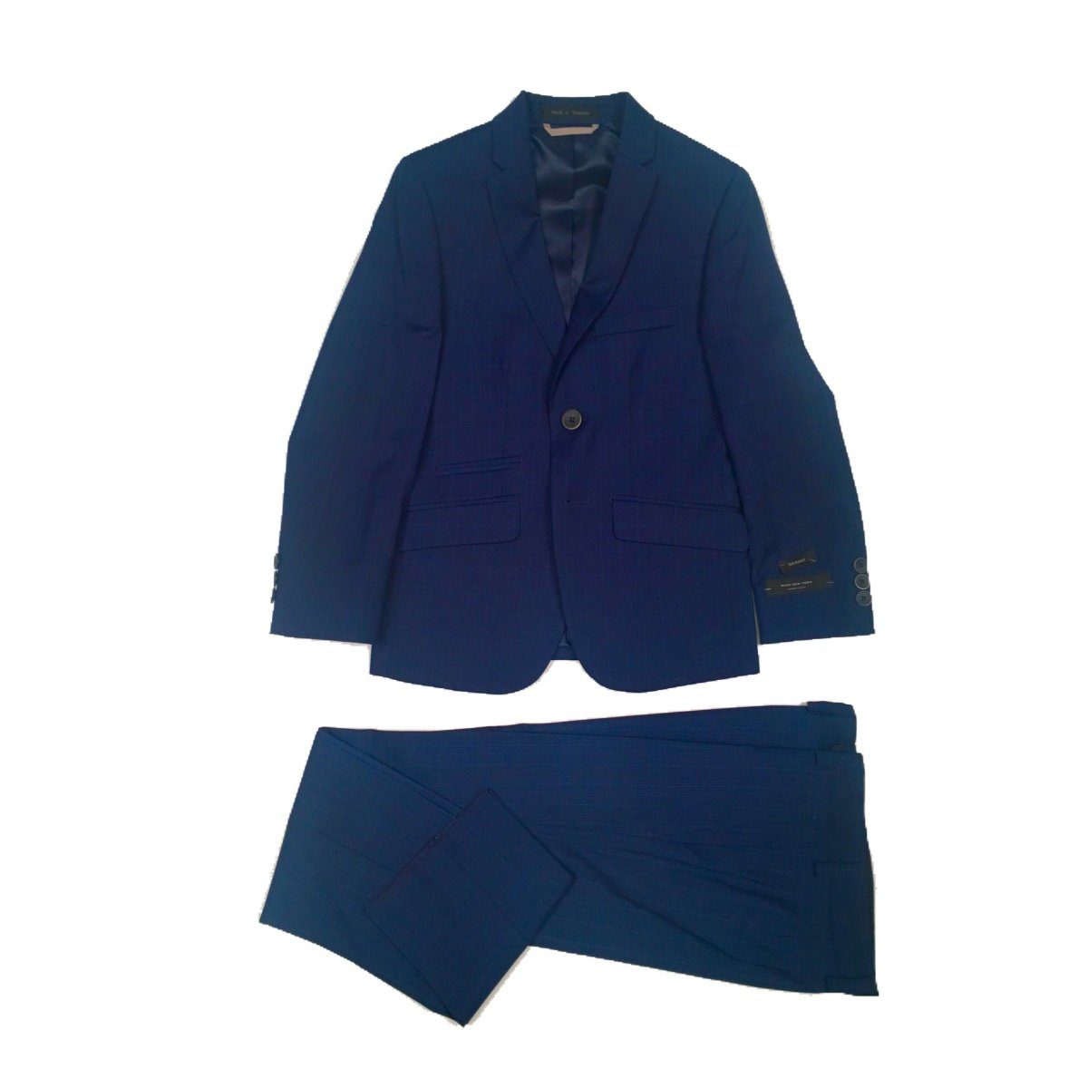 Marc New York Boys Skinny Plaid Blue Suit W0480 Suits (Boys) Marc New York 
