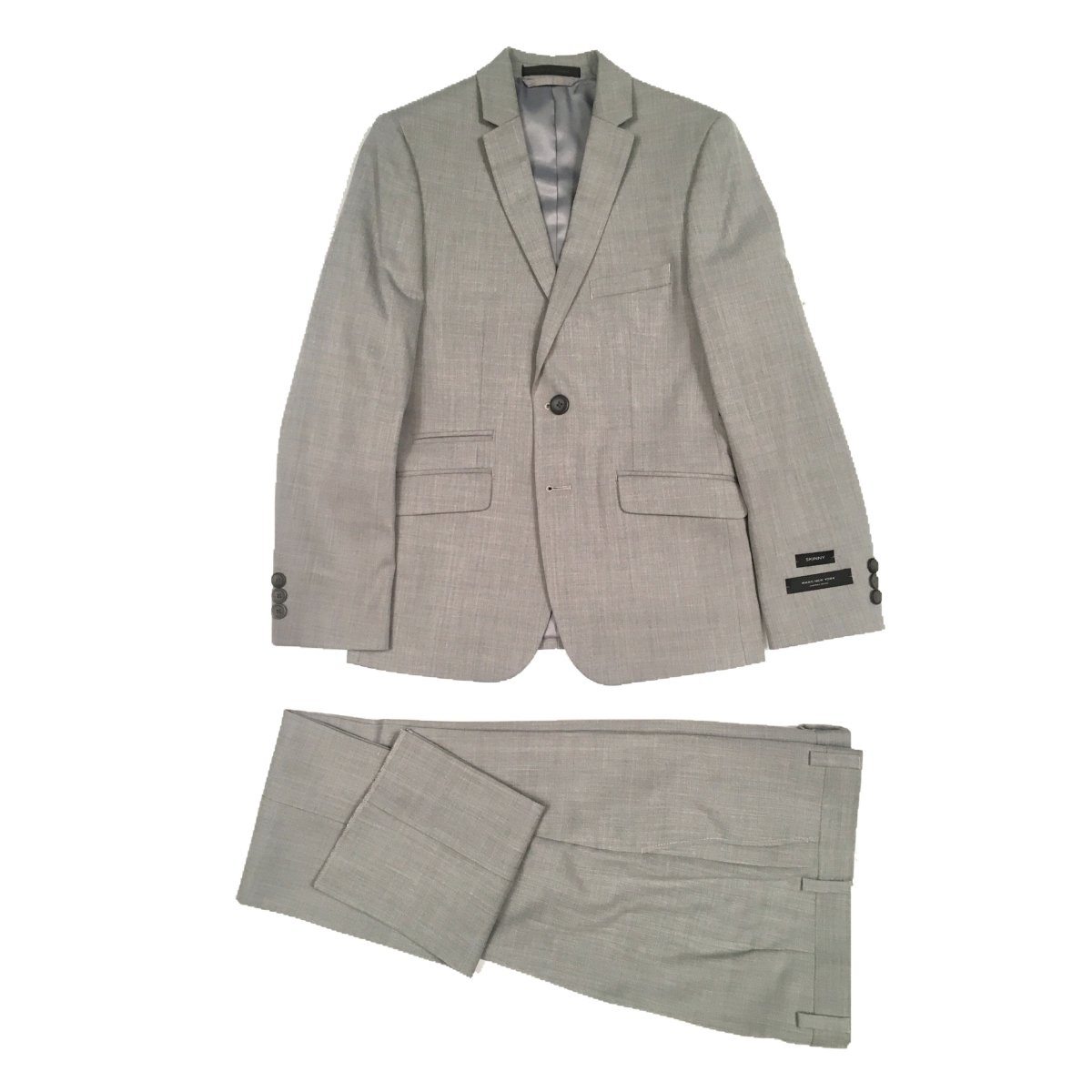 Marc New York Boys Skinny Plain Light Grey Suit W0431 Suits (Boys) Marc New York 