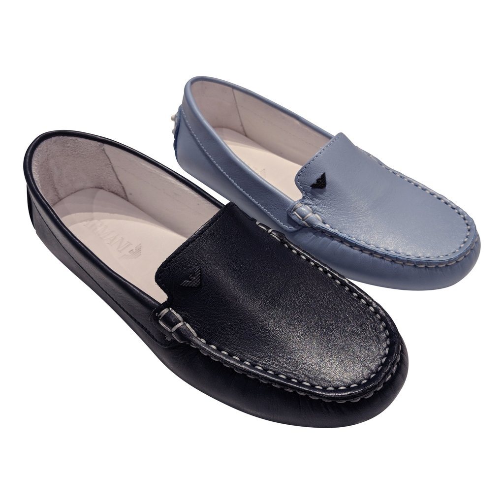 Armani Junior Leather Loafer 181 405538 Footwear - Youth - Designer Armani Junior 